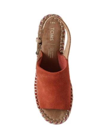 Sandale cu Platforma TOMS, caramiziu, 41