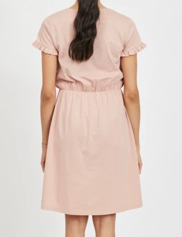 Rochie scurta Vila, roz, S
