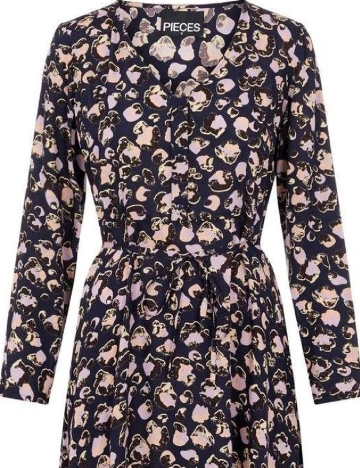 Rochie scurta Pieces, bleumarin, XS