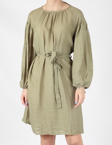 Rochie scurta Pieces, verde, M