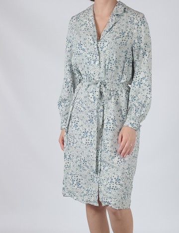 Rochie medie Object, bleu, 36