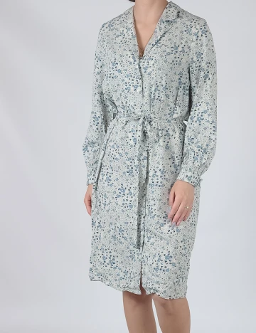 Rochie medie Object, bleu, 36