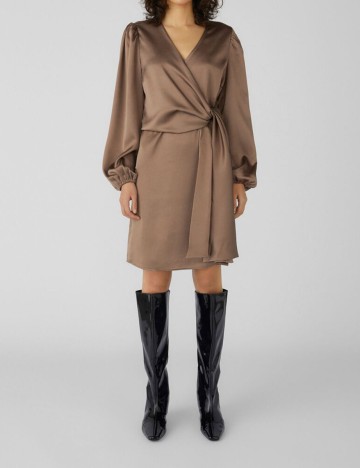 Rochie scurta Object, maro, 34