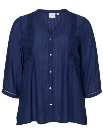 Bluza Junarose, bleumarin, 48