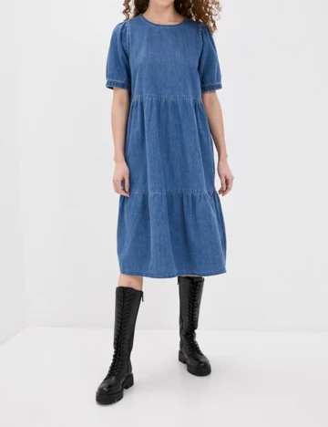 Rochie medie Noisy May, albastru, M