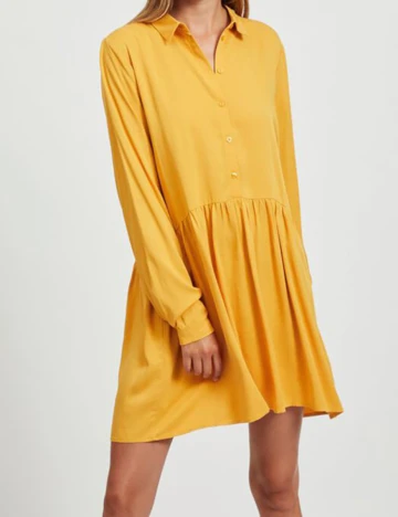 Rochie Scurta Vila, mustar, 38