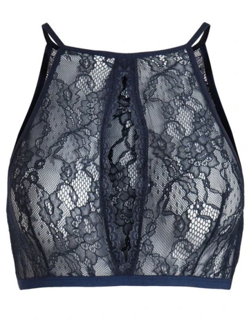 Bustiera Pieces, bleumarin, XS