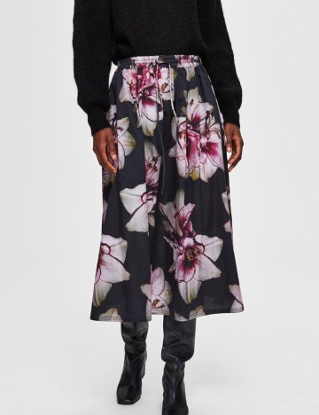 Fusta Selected Femme, floral, 34