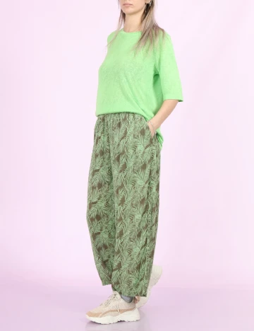 Pantaloni Noisy May, verde, XS