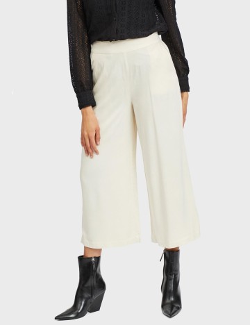 Pantaloni Vila, crem, 44