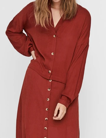 Bluza Noisy May, caramiziu, S