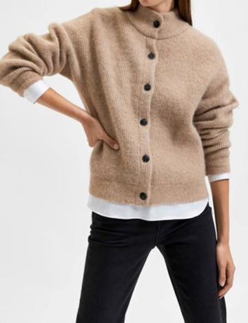 Cardigan Selected Femme, maro, L