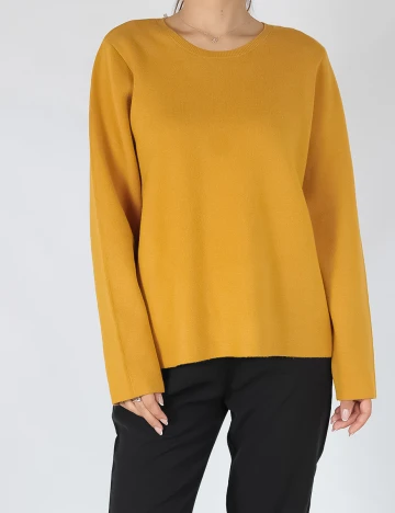 Pulover Selected Femme, mustar, L