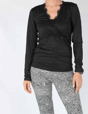 Bluza Jacqueline de Yong, negru, M