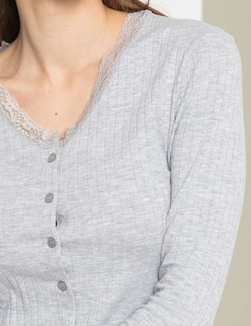 Bluza Jacqueline de Yong, gri, XL