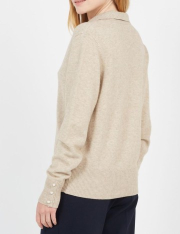 Pulover Vila, crem, L