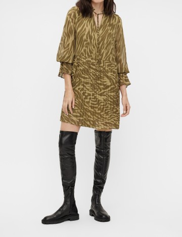 Rochie scurta Object, kaki, 36