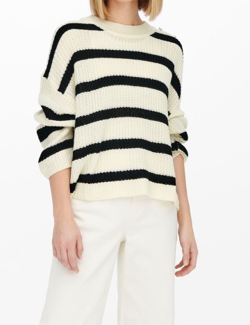 Pulover Jacqueline de Yong, ecru, M