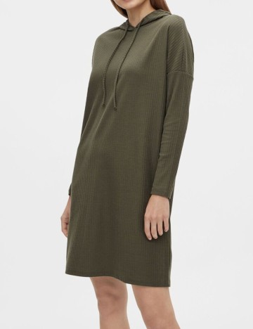 Rochie Pieces, verde, XS