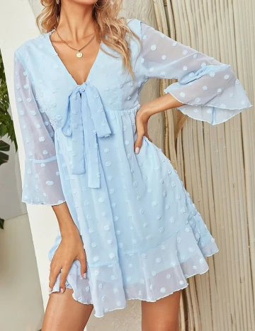Rochie scurta SHEIN, bleu, M Albastru