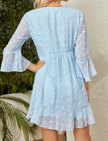 Rochie scurta SHEIN, bleu, M Albastru