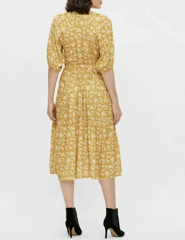 Rochie medie Object, mustar, 42