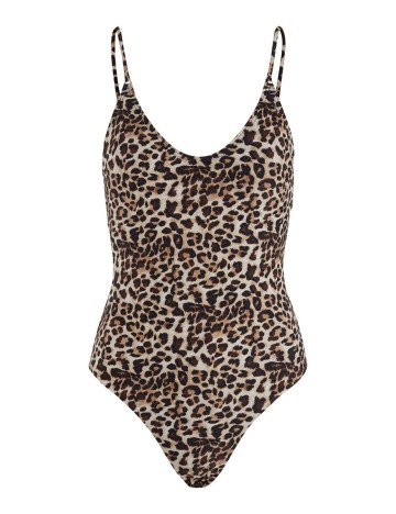 Costum de baie Pieces, animal print, XS