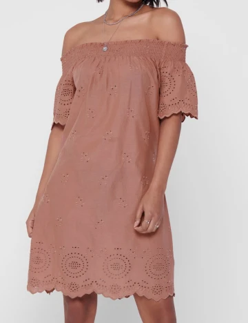 Rochie Scurta Only, roz pudra, 36