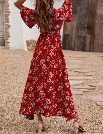 Rochie lunga SHEIN, rosu, L