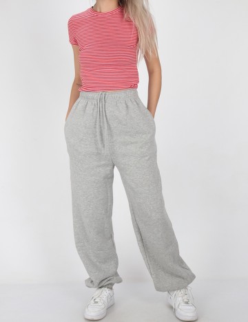 Pantaloni PRETTYLITTLETHING, gri, M