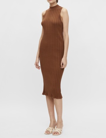 Rochie Medie Object, maro, XL