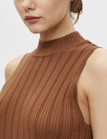 Rochie Medie Object, maro, XL