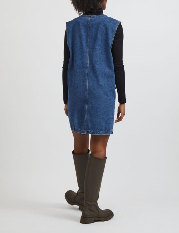 Rochie scurta Vila, albastru denim, 36