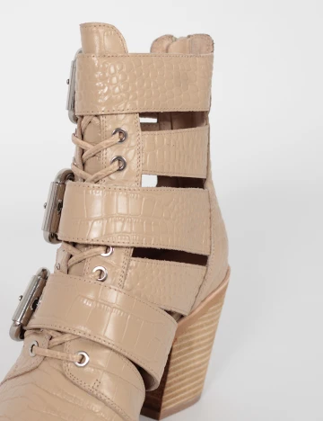 Botine Jeffrey Campbell, crem, 38 Crem