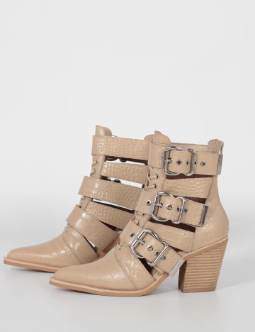 Botine Jeffrey Campbell, crem, 38 Crem