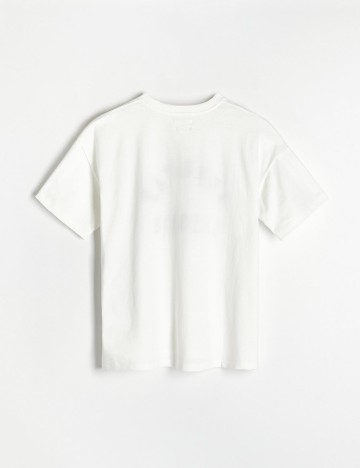 Tricou Reserved, alb, M