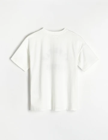 Tricou Reserved, alb, M Alb