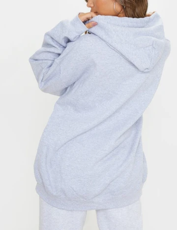 Hanorac Oversize PRETTYLITTLETHING, gri, XS