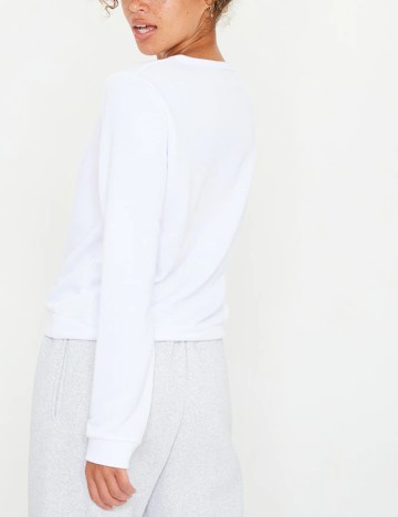 Bluza PRETTYLITTLETHING, alb, M