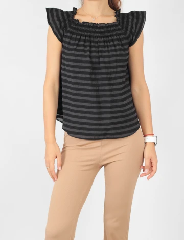 Tricou Reserved, negru/gri, 34