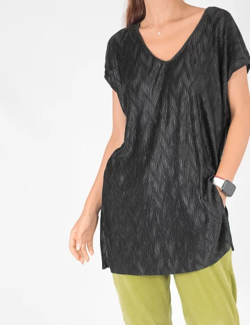 Tricou Reserved, negru, S Negru