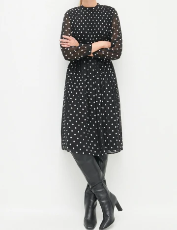 Rochie medie Reserved, negru, 40