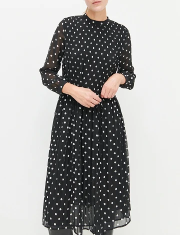 Rochie medie Reserved, negru, 40