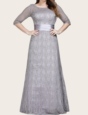 Rochie lunga Ever-Pretty, gri, 2XL