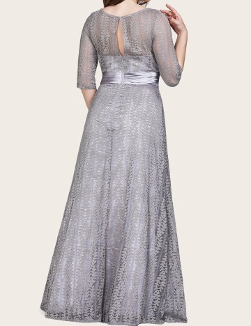 Rochie lunga Ever-Pretty, gri, 2XL