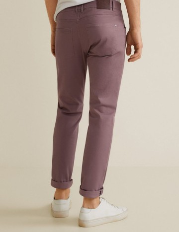 Pantaloni slim-fit 5B bumbac, lavanda, 36