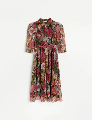 Rochie medie Reserved, floral, 44 Floral print