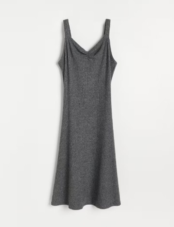Rochie medie Reserved, gri