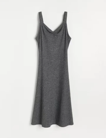Rochie medie Reserved, gri