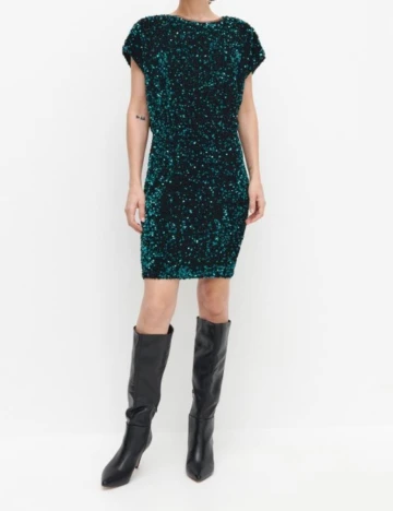 Rochie scurta Reserved, verde, 36